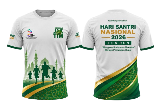 Desain Jersey SantriRunFest tampak depan